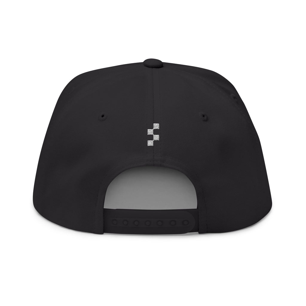 HUMAN Flat Bill Cap Minimalist Snapback