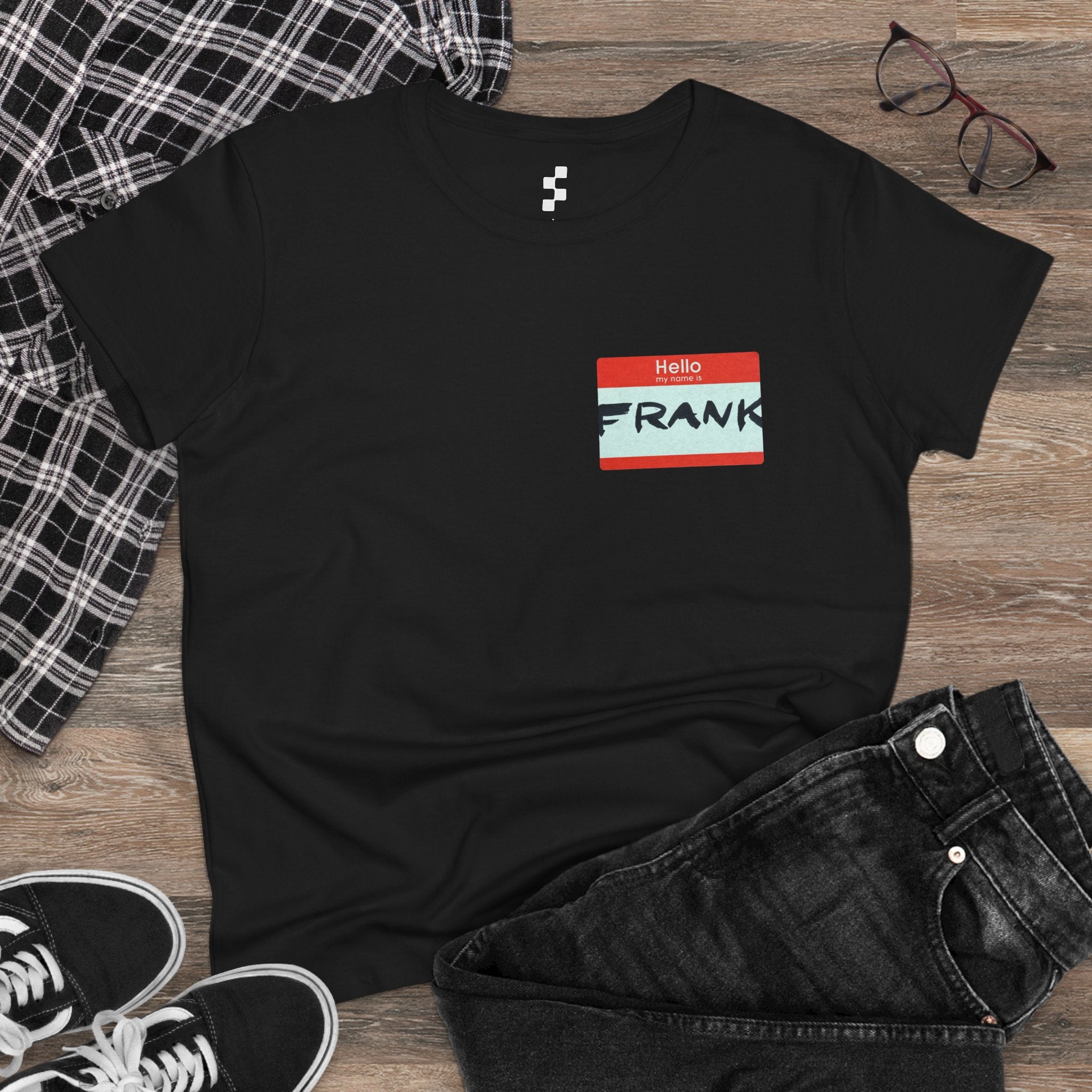 Frank Name Tag T-Shirt (Womens)